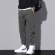Pantalones casuales judíos El verano de los hombres, la nueva marca de moda, los pantalones de corbata sueltos de nueve puntos, pantalones deportivos, pantalones de trabajo, hombres 9859 Militar Green + 9859 Negro M