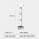 XMSJ -Nachtlampe Dekorative leichte Luxusschreibtisch Lampe nordisch moderne einfache Glasdesigner Wohnzimmer Schlafzimmer Modell Zimmerlampe M1049 Rauchgrau -Modellknopfschalter