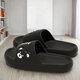 Wanmanduo simple slippers for men in summer wear 2025 new sports wear-resistant home bathroom anti-slip soft-soled sandals 9903 men white 36-37 women