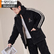 
Modal pajamas men's three-layer cotton plus velvet thickened loose large-size autumn and winter cotton jackets can be worn on the outside to keep warm home clothing suit M6626 light gray hat thickened 2XL [recommended 140-165Jin [Jin equals 0.5 kg]]