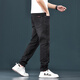 Canelin Kiskha Hong Kong Nani Grey Jeans Men's 2025 Summer Thin Slim Straight Casual Gray Stretch Pants 1048 Black Regular Size 34