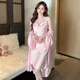 荣西图（RONGXITU）女睡衣春秋季蕾丝美背吊带睡裙两件套 MY-S9901#爱心绿色 M