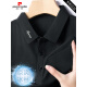 皮尔卡丹（pierre cardin）高端品牌中年爸爸冰丝夏装翻领t恤短袖休闲polo.衫新款冰丝上衣男 9196白色 M 推荐【95-115斤】