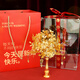 科茵格黄金色手捧花diy材料包中式婚礼新娘秀禾旗袍服晨袍闺蜜结婚礼物 点翠[diy材料包]+高档礼盒