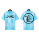 
Ziweiqi Meishi Hell Letter Print Couple Short Sleeve T-shirt Summer Loose Casual Style 691 Wash Black S
