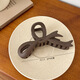 OUCEY Coffee Color Frosted Clip Women's 2025 New Hair Clip Back of the Head Large Hair Volume Shark Clip Hair 11304B Dark Coffee Color