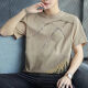 Semir pure cotton summer new short-sleeved T-shirt for men loose Korean style fashion handsome half-sleeved body 829 gray + 829 black [pure cotton] M Recommended 80-100Jin [Jin equals 0.5 kg]