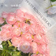 Li Qiuke Ins Fake Roses Simulierte Bouquet -Ornamente Blumenarrangement und Foto Hochwertiges DIY -Geschenk gebrochene Eisblau -Wohnzimmer Dekoration Blumen gebrochen Eisblau [6663% Fairy Choice - 9 Stücke]