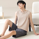 
LOYACKIND vest pajamas men's thin cotton sleeveless home clothing new casual home large size shorts suit summer youth 42M13658 L