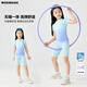 Amencl Kinderkleidung Kinder Sportarten Schnellrocknenanzug 2025 Neue Sportbekleidung Sommerkleidung Mädchen Outdoor Training Kühlteile 17152 Blauer und grüner Verlauf [Schnelltrocknen und Schweißabsorption] 130 /140 [Empfohlene Höhe 125-145 cm]