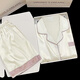 Leichte Irene Neujahres neues Ice Silk Pyjamas Kurzarm sommerdünner Stil Dünner Stil im Freien im Freien Home Cloding Set Frühling und Sommer FS_9214# Strickjacke Double Short Lace Pocket m