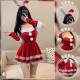 
Desire for a try on sexy underwear 2025 new sexy Christmas bunny girl seductive outfit passionate bed couple dating suit New Year rabbit suit [red] + 9756 hollow net suit L (recommended 105-125 Jin [Jin equals 0.5 kg])