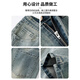 森马（Semir）牛仔裤潮牌男生宽松直筒2025夏季新款美式高街休闲阔腿春 9901怀旧蓝 L