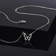 MZMZ Butterfly Platinum Necklace Women's pt950 Platinum Necklace Clavicle Chain Valentine's Day Birthday Gift for Girlfriend or Wife Light Luxury Model-Local Warehouse Tomorrow Delivery/Butterfly Necklace