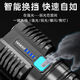 LED strong light flashlight zoom long-range ultra-high endurance outdoor multi-function searchlight outdoor emergency long-range strong light flashlight quad-core wick-Pu Liang