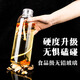 Hoch Borosilikat Glasweinflasche Haushalt großer Kapazität Ginseng Kalt eingeweichter versiegelte Weinflasche 1000 ml Weinflasche leere Flasche Hoch Borosilikatglas-500ml Transparent Plastik Cap-Jm1049