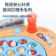 Fishing Toys Automatic Fishing Pool Children's Electric Music Magnetic Fishing Tray Early Education Toys Children's Toys 2 Rod 21 Fish Electric Magnetic Lighthouse Fishing Set