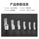 Huijun C45 copper cold-pressed terminal DZ47 air switch silver-plated blade wiring copper nose pin C45-6 (100 pieces/pack)