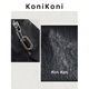 KONIKONI men's crossbody bag genuine leather men's bag shoulder bag large capacity tote bag casual large bag 2026 new commuter men's bag black shoulder strap adjustable