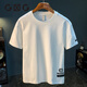 Camiseta de manga corta GLXLG Camiseta para hombres impresión de tierras de moda de peso pesado 2025 Summer delgado de camiseta de media manga mimediar