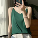 Gemila Knited Scoussen Gile pour femmes 2025 Été Nouveau style intérieur sans manches français arrière back top blanc xl 125-140jin [Jin est égal à 0,5 kg]