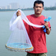 Let the birds fly hand-thrown nets, chain-type easy-tossing fishing nets, fishing nets, rotating nets, fishnets, flying discs, monofilament lines 3.6 meters