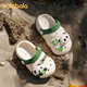 Balabala children's slippers boys summer baby clogs soft sole non-slip toddler shoes bathing little girl indoor sandals off-white 25 inner length 16cm (160) suitable for feet 15cm long