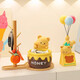 Yunya Bear Key Storage Wohnzimmer Eingang Eingang Desktop Ornamente Zuhause Neue kreative Dekoration Neue Heimhaus -Warming -Geschenke Honig Pot Bär Aufbewahrung [Hot Sale]