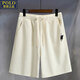 POLO SPORT American Ralph Lauren Summer Thin Teenagers Stretch Loose Shorts Elastic Belt Quarter Pants Casual Pants Men 777-Shorts-Q1 Khaki 3XL Recommended 170-190Jin Jin is equal to 0.5 kg