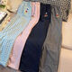 Fhhuabd Pyjama Hosen Mickey Plaidhose Frühling und Sommer Dünne Freizeithosen zu Hause und die Schüler können im Herbst 854 eine Walkhose nehmen [Hosen] l [95-115jin [Jin entspricht 0,5 kg]]