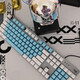 Logitech Original K845 K835 Wired Mechanical Keyboard Grüne schwarze Teewelle weiße Backbeleuchtung Computer Office Game 9 Neues Thema Keycap Green Welle