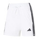 阿迪达斯 （adidas）女子夏季运动套装 跑步健身训练服潮流时尚针织舒适透气休闲衣裤 棉/氨纶 白色短裤 XL