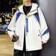 Chang Luzhu printemps et veste d'automne pour adolescents hommes coréens coréens masculins masculins et étudiant pour les Evergrande printemps et automne 683 Café blanc [style] 3xl recommandé [155-168jin [Jin est égal à 0,5 kg]]]
