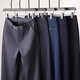 Frühlings- und Herbsthosen Herrenhosen Geschäftslöser loser gerade und älterer Sommer-Sommer-Eisdraht Großgröße Casual Long Hosen [Sommer dünn] Bruder-Steiger-Muster 722-Black 29-100-110jin [Jin entspricht 0,5 kg]