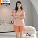 Modal Pure Cotton Summer Pyjamas Frauen Pullover Pyjamas Sommer kurzärmelige Shorts komfortable und lässige Heimbekleidung Z9855 [Hauptbild] M [empfohlen, 80-100 Jin zu tragen [Jin ist gleich 0,5 kg]]