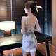Yi Jingxuan (yijingxuan) Nachtclub rein sexy heißes Mädchen sexy Kleid für Frauen 2025 Sommer neuer Rückenless Mesh Hastendrock Bild n 2926 l