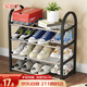 Jialiren shoe rack door simple storage rack dormitory living room reinforced widened steel tube multi-layer storage shoe rack