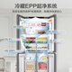 Haier produces Tongshuai refrigerator 500 liters ultra-thin zero-embedded cross-door four-door double-door frequency conversion first-class energy-efficient air-cooled frost-free household refrigerator 529 colored crystal glass Mulan brown + 594mm thin zero-embedded + EPP net system