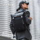 Light and Shadow Planet (GYXX)/Backpack Men's Backpack Business Commuter Large Capacity Travel School Bag Computer Bag Yaoye Black