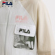 FILA Children's Clothing Children's Sun Protection Clothing 2025 Summer New Boys' Hooded Loose Woven Jacket Cloud Mushroom White-WT 160