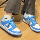 Nike (Nike) Nike Dunk Nike große Kinderschuhe für Frauenschuhe 2025 Sommer North Carolina Blue Low Top Casual Board Schuhe CW1590-103 CW1590-103 36.5