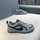 Hong Kong counter purchasing agent 2025 new men's shoes fashionable and versatile casual shoes breathable mesh lightweight men's sports shoes gray red 88-795 leather shoes size E 39