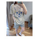 Langsha Japonais mignon Squirrel Couple de pyjamas pour femmes en coton d'été Shorts à manches courtes vestimentaires pour hommes minces Home Vêtements en deux pièces 686 # Modèle masculin M Recommandé 80-105jin [Jin est égal à 0,5 kg]