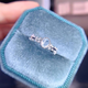 Eartha Jewelry Natural Beauty Full Pure Aquamarine Ring Radius 4*5mm Goddess Gift