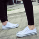 
European Pastoral Couple Canvas Shoes Men's 2025 Summer New Low Top Casual Sports Shoes Men's Trendy and Versatile (PJ) 6621 White 44