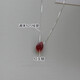 Fat Donglai's same ruby necklace sterling silver blood tears cinnabar red agate pendant women's 2025 new S9 red agate 925 silver necklace (natural material with deep