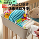 Crib Side Storage Hanging Korb Windel Windel Aufbewahrungsbeutel Kopf Hängebeutel Bett Zaun Partition Aufbewahrungsbox grau [Parallel einstellbar]