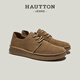 Haoton (Hautton) Retro Wear-Resistante Arbeitsschuhe für Männer 2025 Sommerlederschuhe für Männer Outdoor Fleece-Schuhe für Männer Kamel 38 Geeignet für Sportschuhe Größe 39