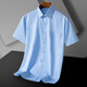 Montagut 2025 High-End-Marke Herren-Kurzärmel-Hemd mittleren Alters mittleren Alters DP Pure Cotton Formal Wear Professionelle Arbeitskleidung kostenlose Feste Farbfutter DX6624 44