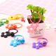 Kunsui Children's Day Colorful Star Acrylic Keychain Pendant Diy Keychain Ornament Fresh Couple Packaging Ornament Small Flower Keychain [Random Color Mixed 10 Packs]